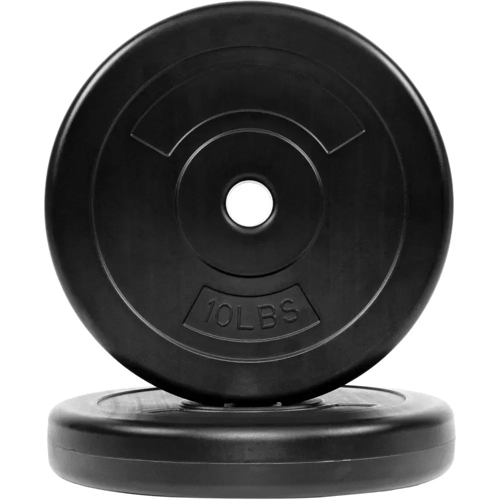Barbell 100-Pound Weight Set for Home Gym Threaded Ends Come with Six Plates and Optional Standard Barbell with Locks, Barbell