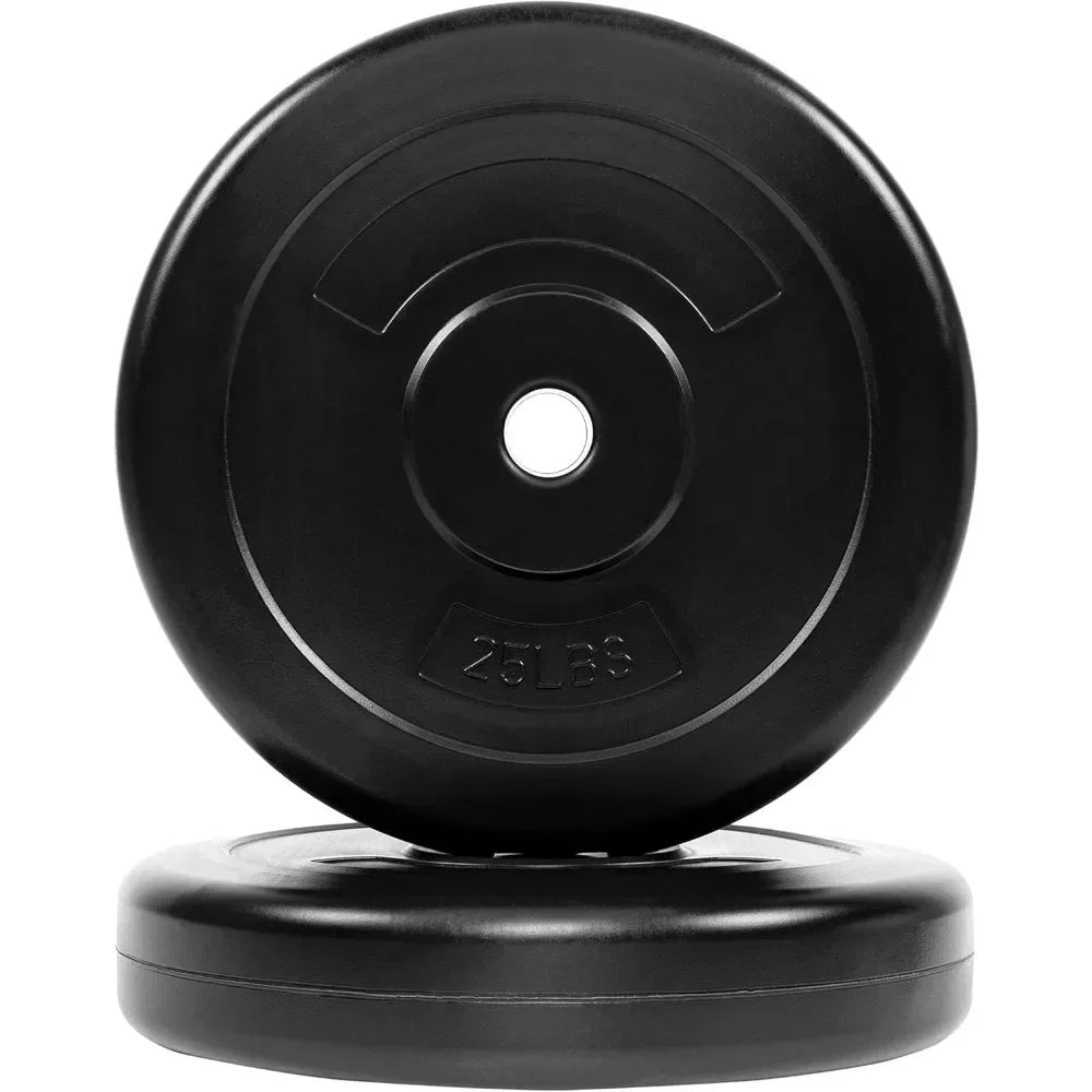 Barbell 100-Pound Weight Set for Home Gym Threaded Ends Come with Six Plates and Optional Standard Barbell with Locks, Barbell