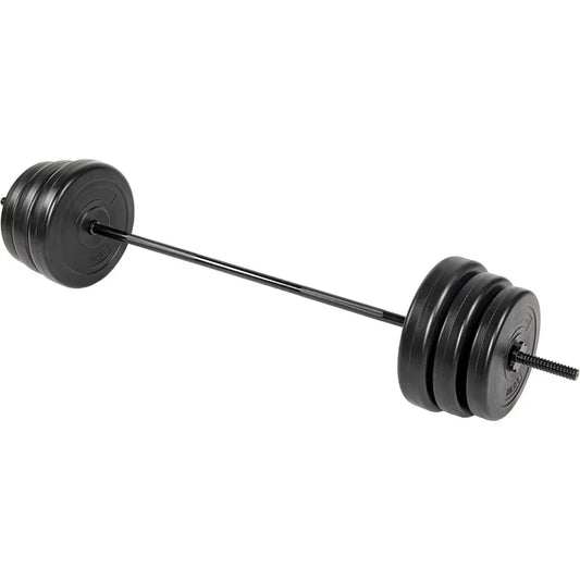 Barbell 100-Pound Weight Set for Home Gym Threaded Ends Come with Six Plates and Optional  Standard Barbell with Locks, Barbell