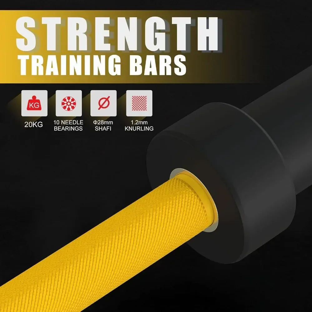 Barbell Training Curl,Chrome Workout Barbells Suitable for Home Gym Fitness Weightlifting, Hip Thrusts,Squats and Lunges Barbell