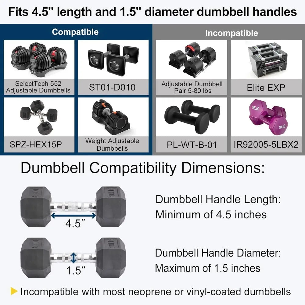 Dumbbell Barbell Converter Set, Transform Dumbbells Into A Complete Home Gym Versatile Adjustable Weight for Full Body Workouts