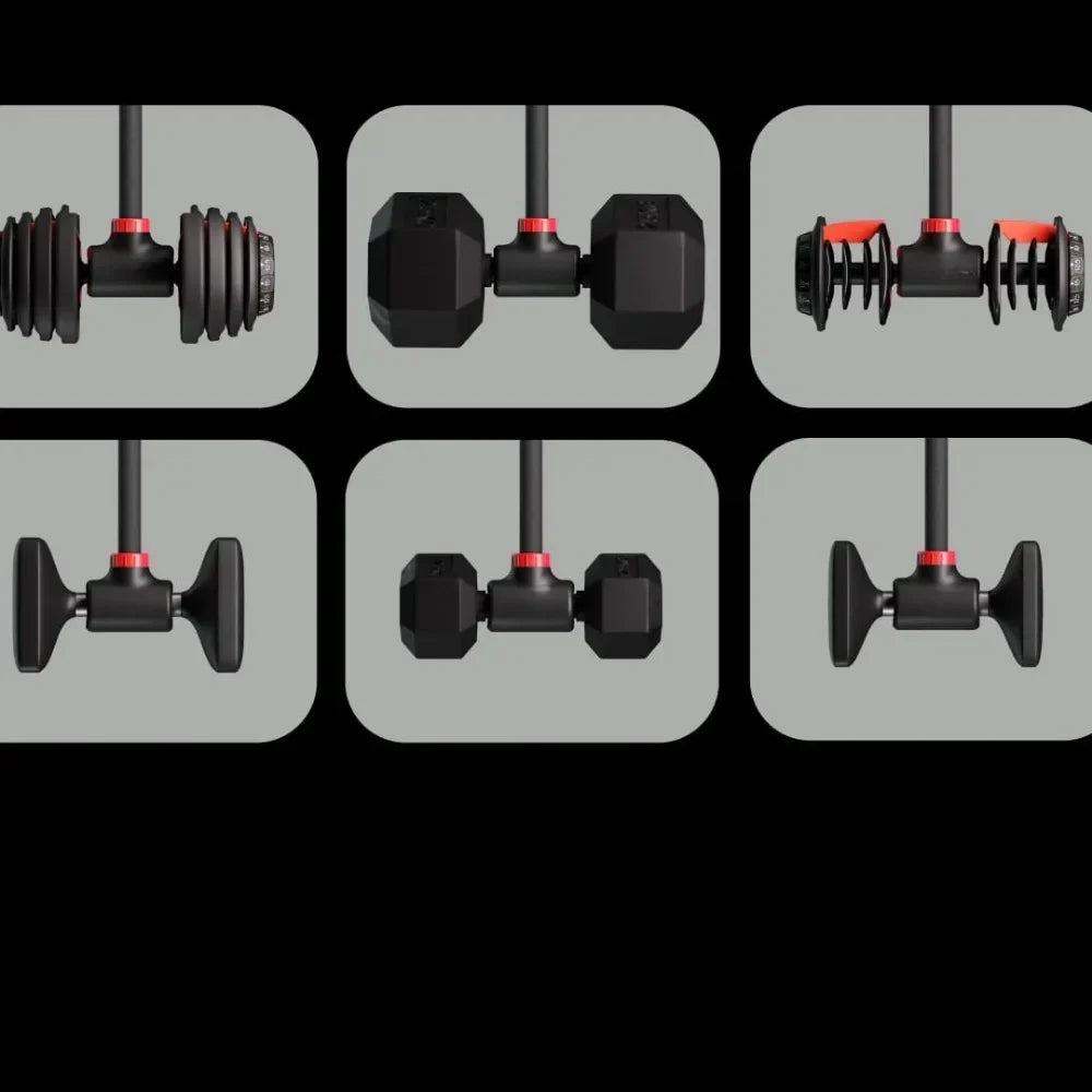 Dumbbell Converter Convert Dumbbells To Barbell Set and Kettlebell for Home Fitness - Adjustable 200 Lb Capacity Weight Barbell