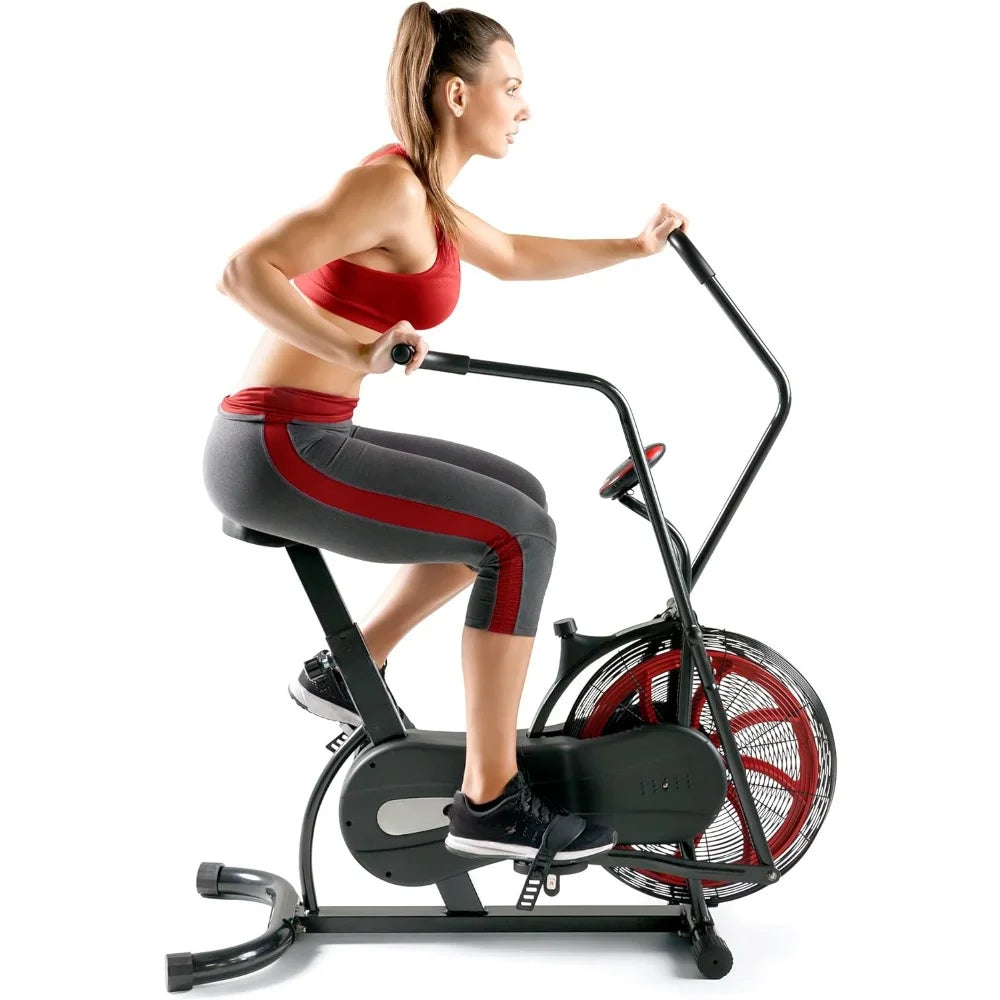 Dynamic Bike, Air-Resistance Exercise Fan Bike With Dual Acction Handlebars Dynamic Bike