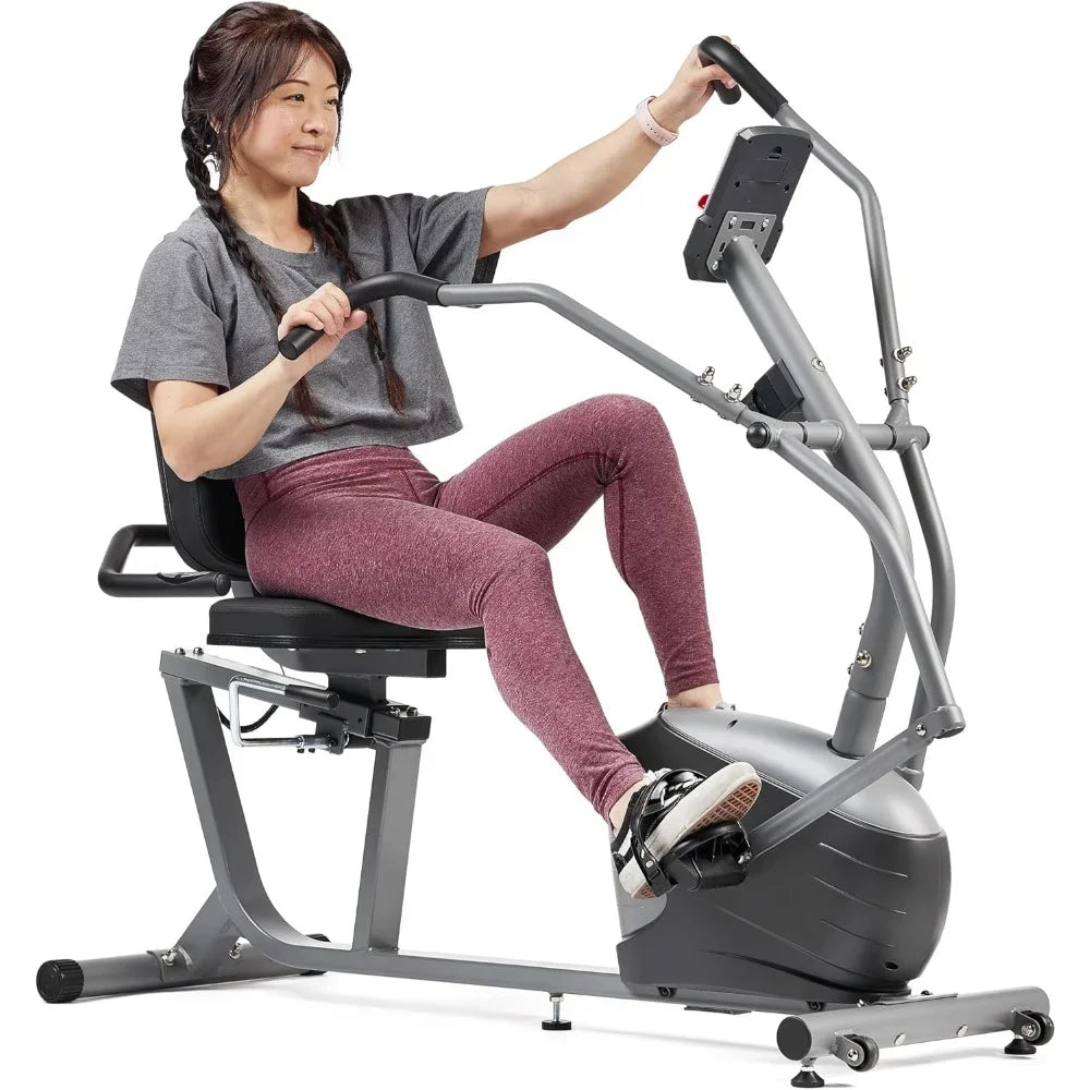 Dynamic Bike Compact Performance Recumbent Bike with Dual Motion Arm Exercisers, Dynamic Bike