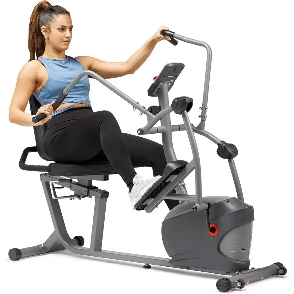 Dynamic Bike Compact Performance Recumbent Bike with Dual Motion Arm Exercisers, Dynamic Bike