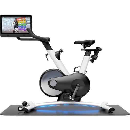 Dynamic Bike, Indoor Exercise Bike with 15.6 TouchScreen, Stationary Bike with Auto Resistance, Training Algorithm Dynamic Bike