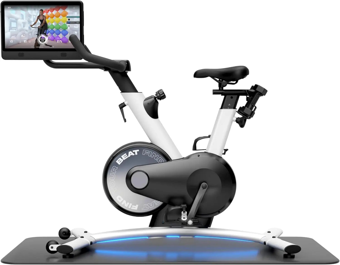 Dynamic Bike, Indoor Exercise Bike with 15.6 TouchScreen, Stationary Bike with Auto Resistance, Training Algorithm Dynamic Bike