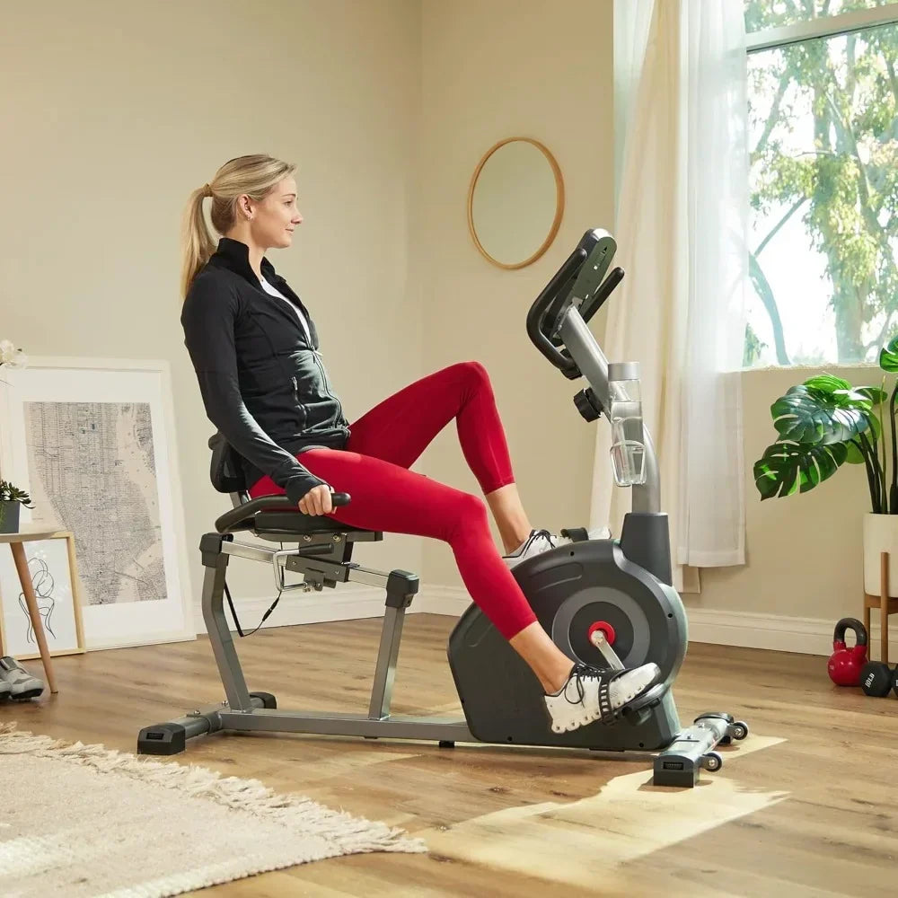 Dynamic Bike W/ 300LB Weight Capacity & Adjustable Wide Cushioned Seat, Home Exercise Machine for Adult/Seniors