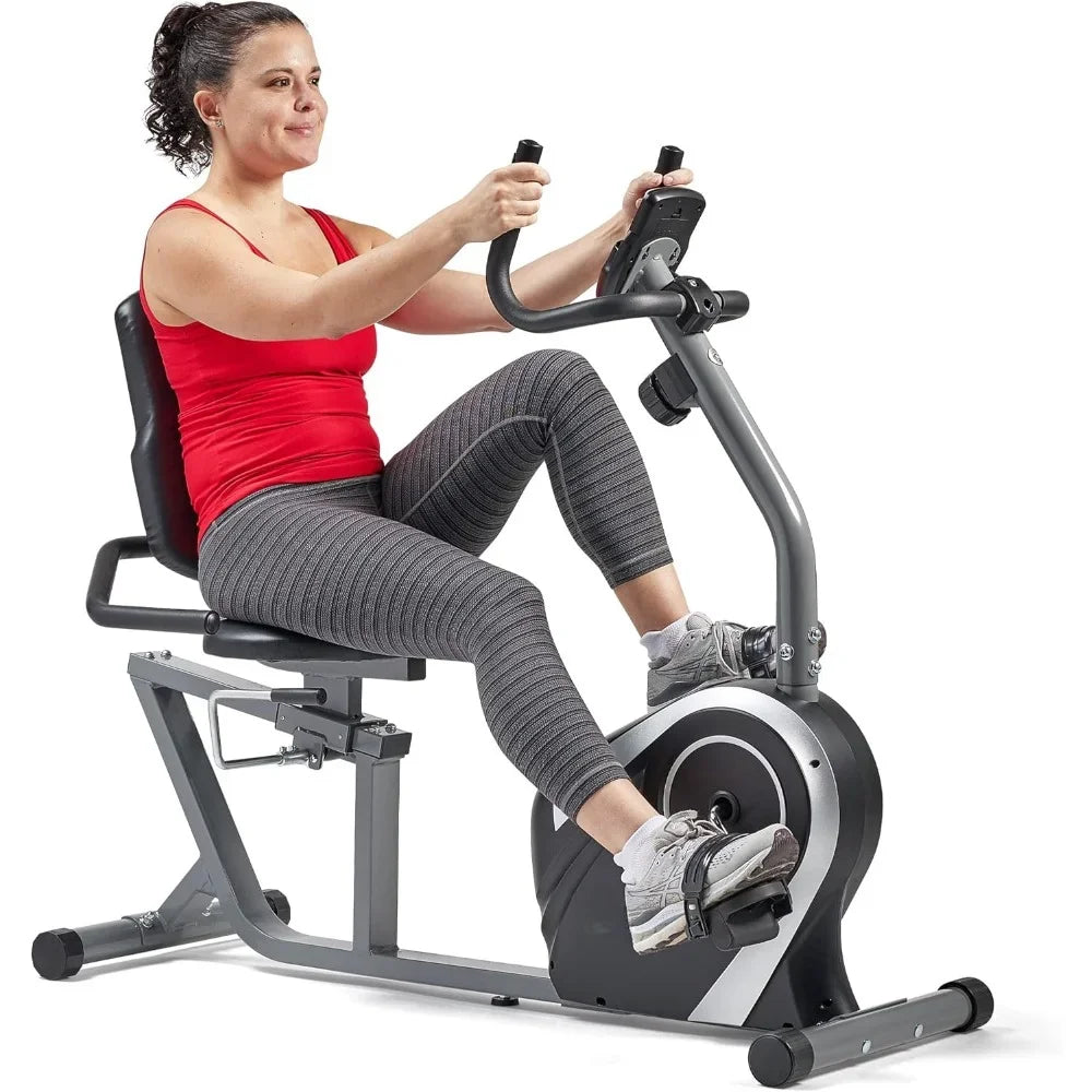 Dynamic Bike W/ 300LB Weight Capacity & Adjustable Wide Cushioned Seat, Home Exercise Machine for Adult/Seniors