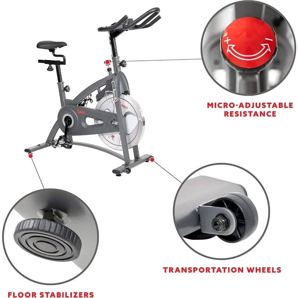 Exercise Bike Premium Magnetic Resistance Interactive Indoor Cycling,Comfortable Adjustable Seat,Optional Bluetooth Connectivity