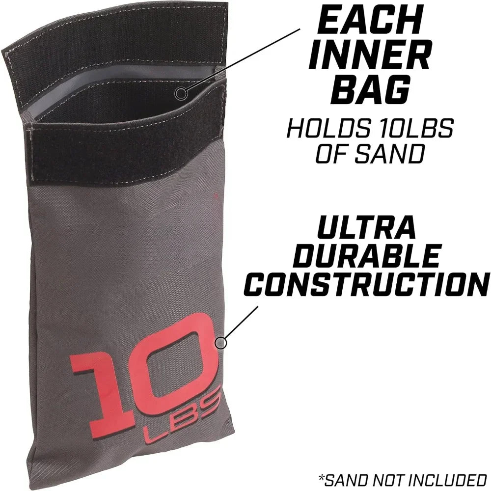 Fitness Weight Bag Workout Sandbag Training Aid - Maximum 40 lbs, Fitness Exercises for All Skill Levels - Simply Fill with Sand