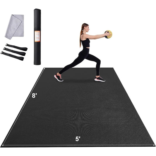 Large Exercise Mat, Non Slip High Density Premium Yoga Mat, Exercise Yoga Mat for Men Women, Fitness & Exercise Mat with Bag