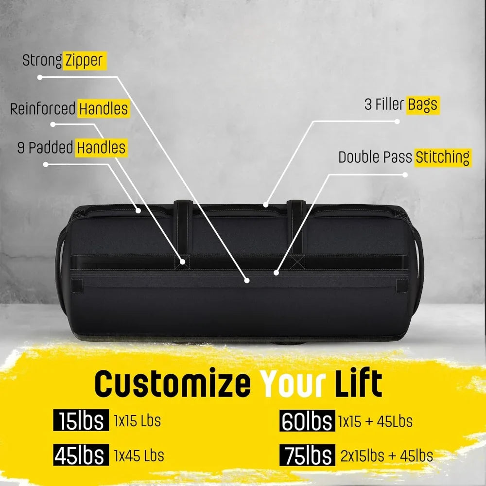 Sandbags for Working Out - Enhance Your Fitness with Our Workout Sandbag, Versatile & Durable Sand Bags for Weight Training