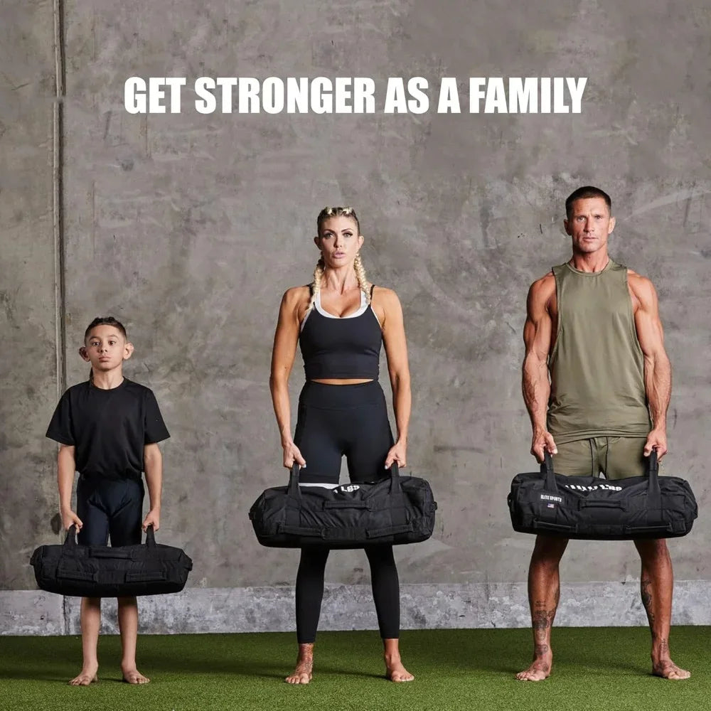 Sports Workout Sandbag for Versatile,Intensive Core Muscles Fitness,Strength Training with Strategic Handle Placement (Unfilled)