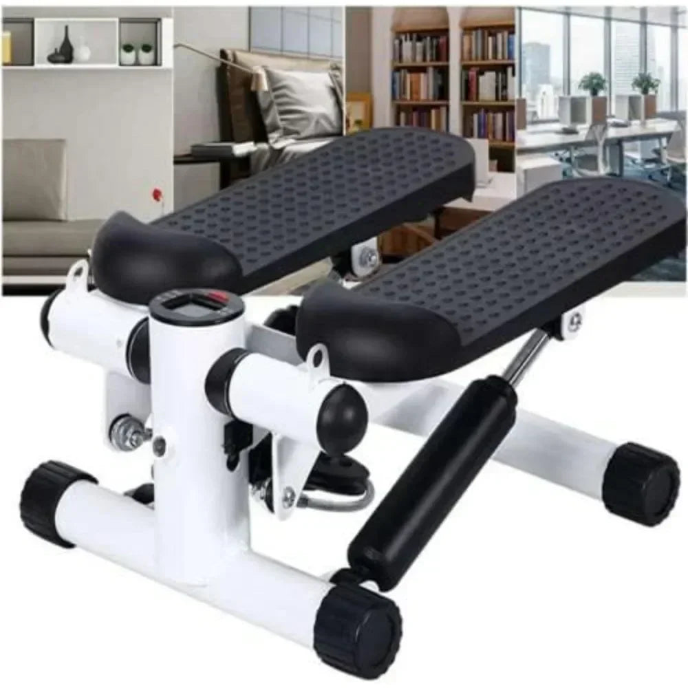 Stair Stepper with Resistance Bands, Waist Fitness Twister Step Machine for Full Body, Portable Stair Climber Exercise Machine