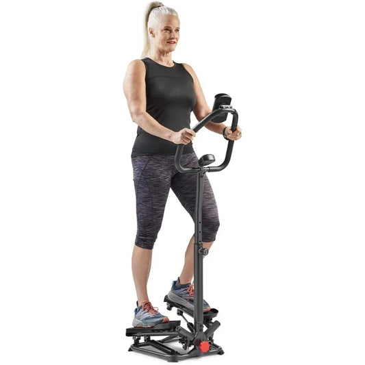 Stair Twist Steppers for Exercise At Home Machine with Handlebar Side Side Stepper Climber Optional Connected Fitness Steppers