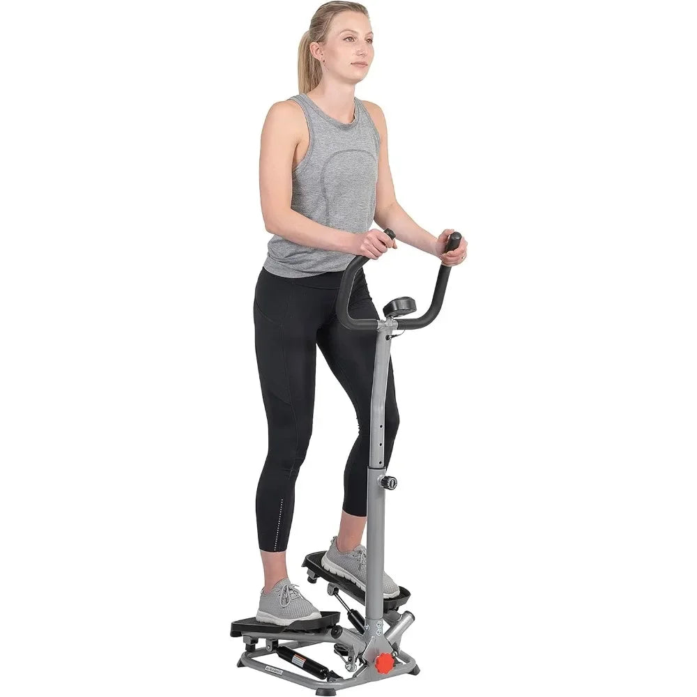 Stair Twist Steppers for Exercise At Home Machine with Handlebar Side Side Stepper Climber Optional Connected Fitness Steppers