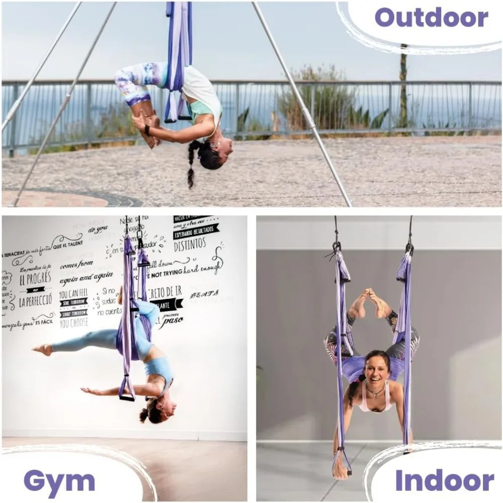 Swing Set for Home & Outdoor | Easy Setup for Strength, Balance & Back Pain Relief | Adjustable Straps & 600lb Capacity