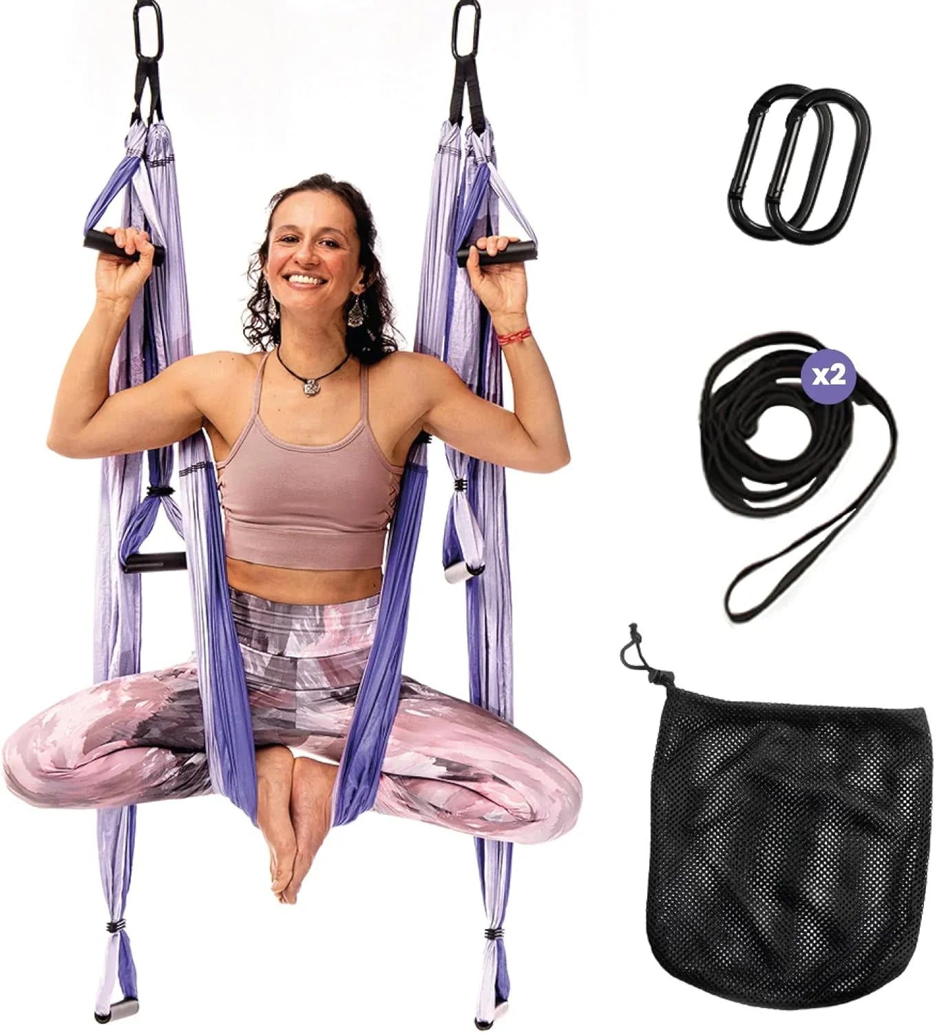 Swing Set for Home & Outdoor | Easy Setup for Strength, Balance & Back Pain Relief | Adjustable Straps & 600lb Capacity