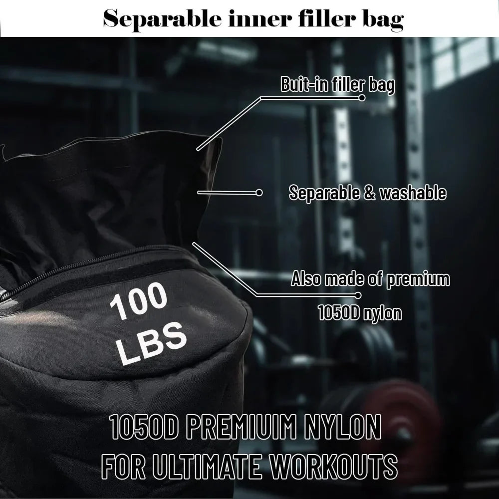 Training Sandbag Workout Bag Heavy Duty Workout Sandbags Weights Sand Bags for Training, Exercise Military Conditioning, Fitness