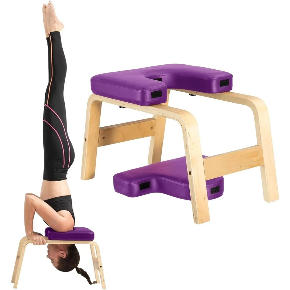 Yoga Headstand Bench, Versatile Yoga Inversion Chair for Core Strengthening Healthy Living Simplified ,Yoga Headstand Bench