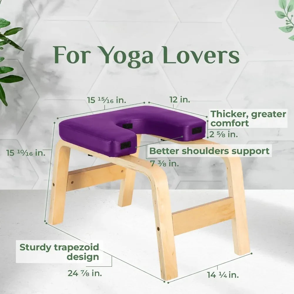 Yoga Headstand Bench, Versatile Yoga Inversion Chair for Core Strengthening Healthy Living Simplified ,Yoga Headstand Bench